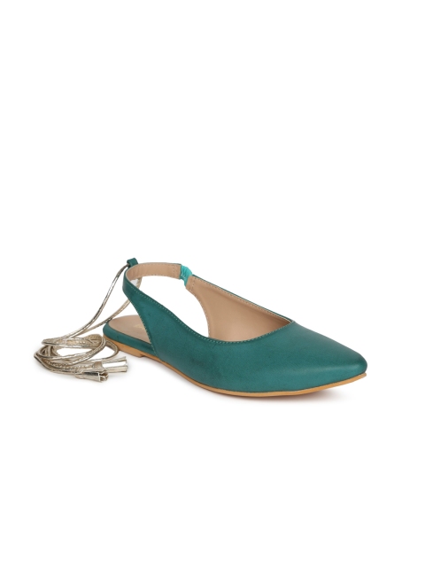 

Lavie Women Green Solid Synthetic Ballerinas
