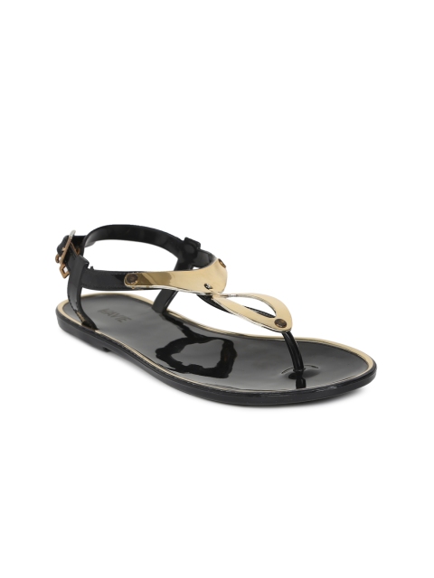 

Lavie Women Black Open Toe Flats