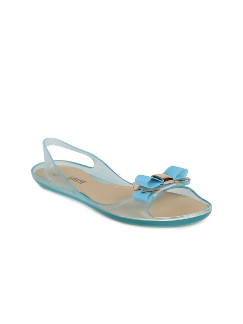 

Lavie Women Blue Solid Synthetic Open Toe Flats
