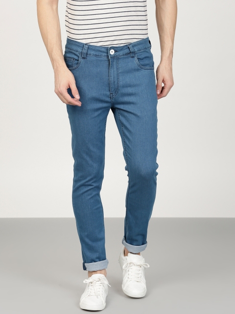 

ether Men Blue Skinny Fit Mid-Rise Clean Look Stretchable Jeans