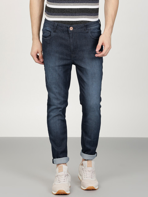 

ether Men Blue Skinny Fit Mid-Rise Clean Look Stretchable Jeans