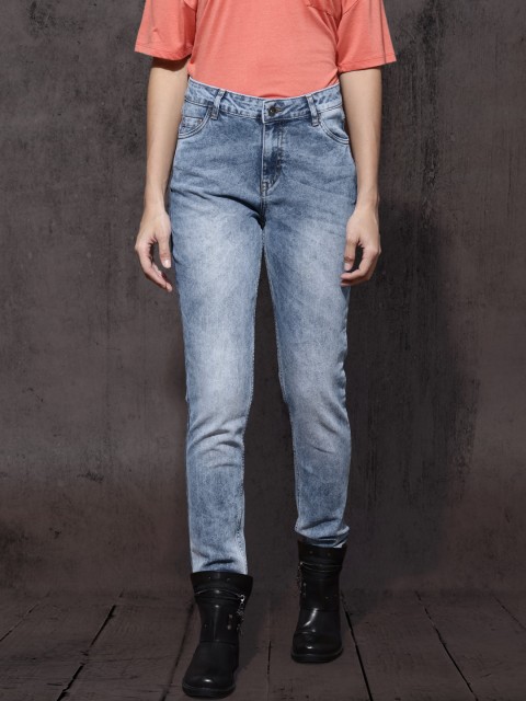 

Roadster Women Blue Skinny Fit High-Rise Clean Look Stretchable Jeans