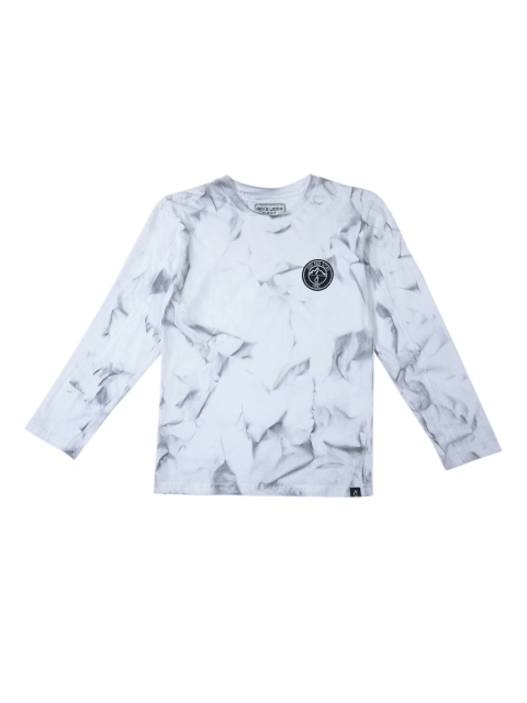 

Gini and Jony Boys White Solid Round Neck T-shirt
