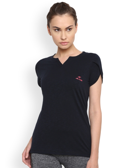 

Alcis Women Black Solid Round Neck T-shirt