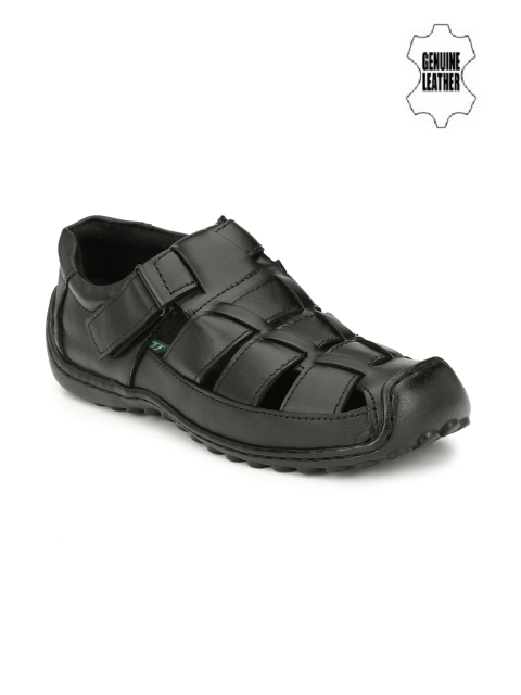 

Sir Corbett Men Black Leather Sandals