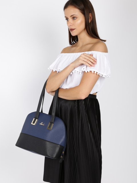 

Lavie Blue Colourblocked Shoulder Bag