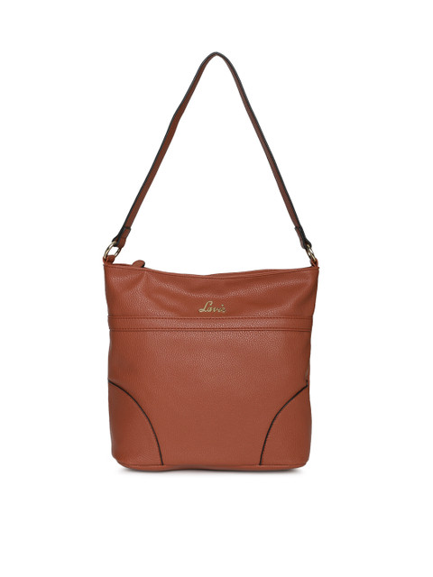 

Lavie Brown Solid Hobo Bag