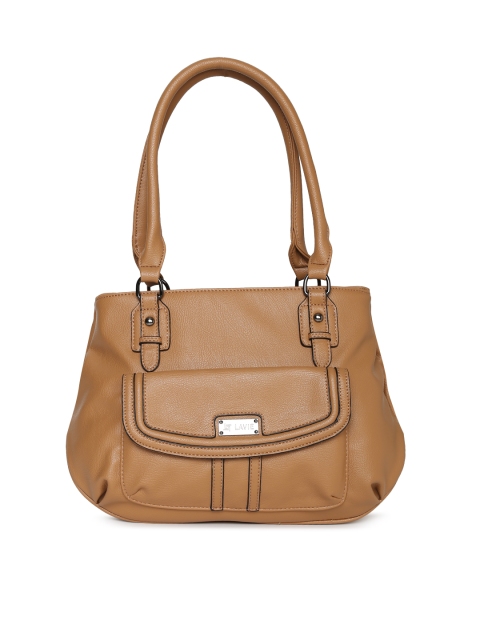 

Lavie Beige Solid Handheld Bag