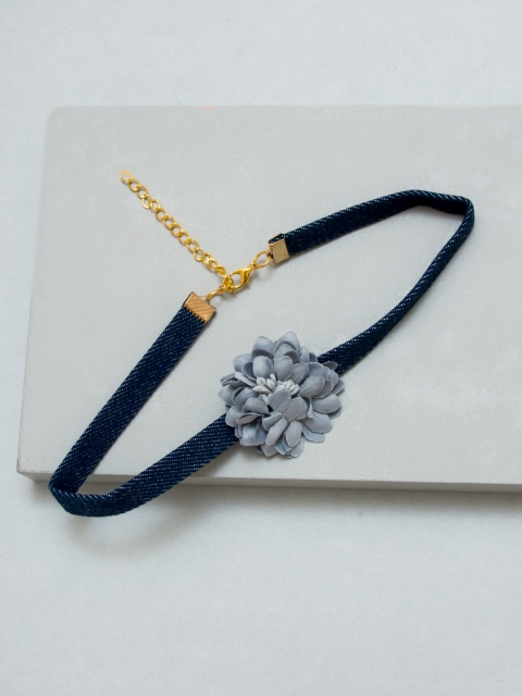 

Pipa Bella Blue Floral Choker Necklace