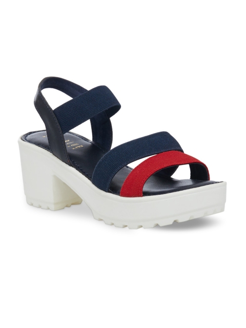 

Wet Blue Women Navy Blue & Red Colourblocked Platforms