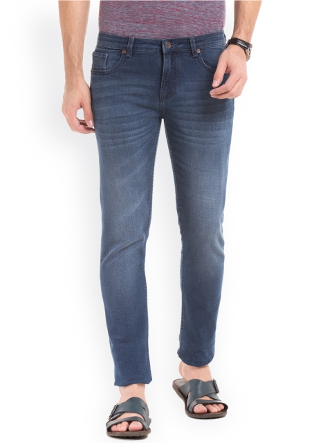 

True Blue Men Blue Slim Fit Mid-Rise Clean Look Stretchable Jeans