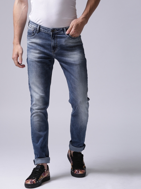 

True Blue Men Blue Mid-Rise Clean Look Stretchable Jeans