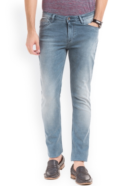 

True Blue Men Blue Slim Fit Mid-Rise Clean Look Stretchable Jeans