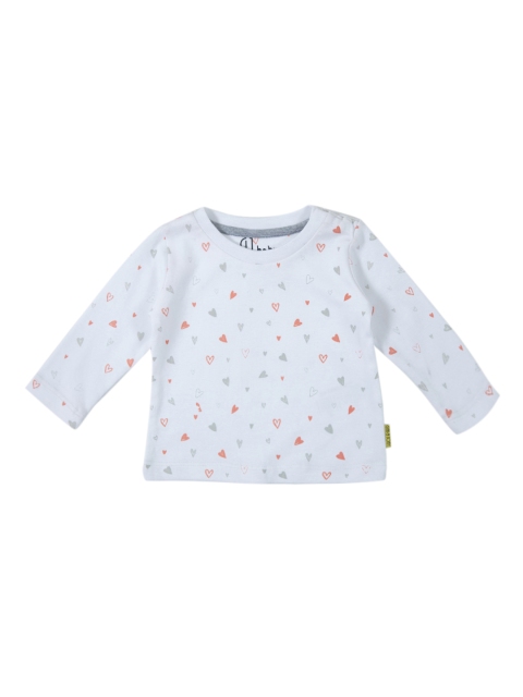 

Gini and Jony Girls White Printed Top