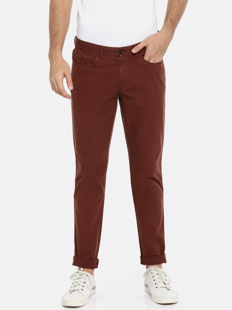 

INVICTUS Men Maroon Regular Fit Solid Regular Trousers