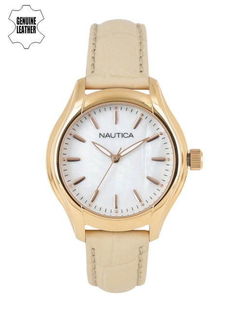 

Nautica Women White Analogue Watch NAI12000M