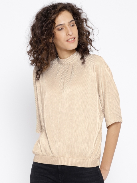 

Vero Moda Women Beige Sheen Top