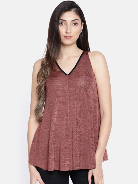 

Vero Moda Women Rust Red A-line Top