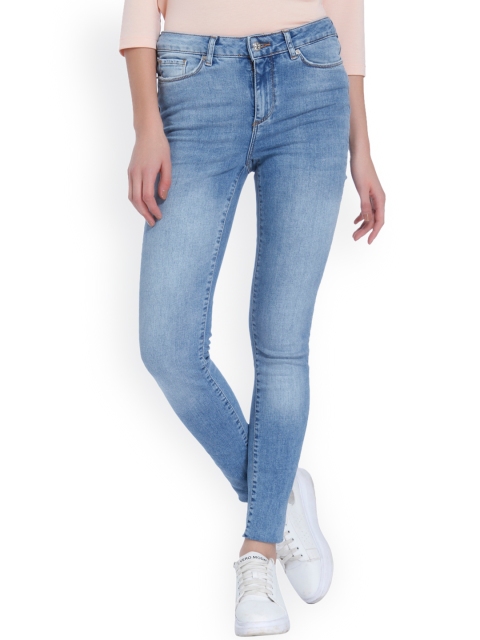 

Vero Moda Women Blue Slim Fit Mid-Rise Clean Look Stretchable Jeans