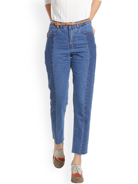 

Vero Moda Women Blue Regular Fit High-Rise Clean Look Jeans