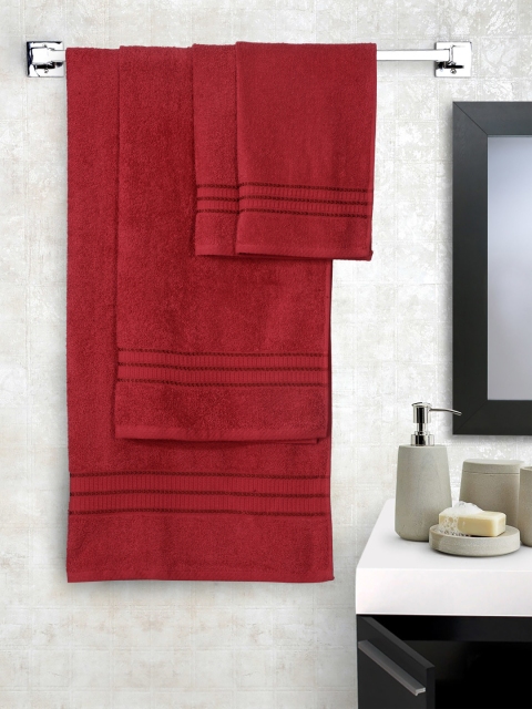 

Portico New York Set of 4 Maroon Towel Set