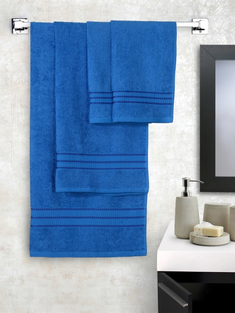 

Portico New York Set of 4 Blue Towel Set