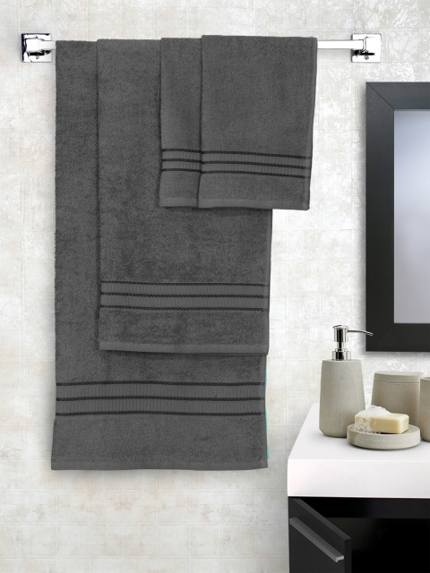 

Portico New York Set of 4 Grey Towel Set