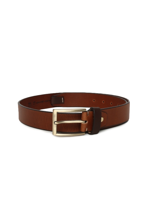 

Mast & Harbour Men Brown Solid Belt