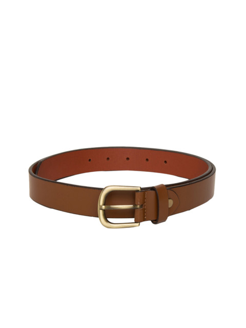 

Mast & Harbour Men Brown Solid Leather Belt