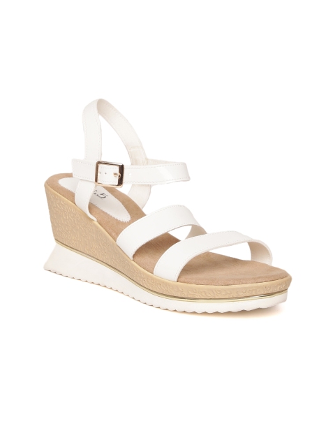 

Inc 5 Women White Solid Sandals