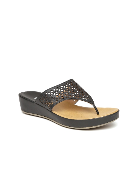 

Inc 5 Women Black Cut-Out Sandals
