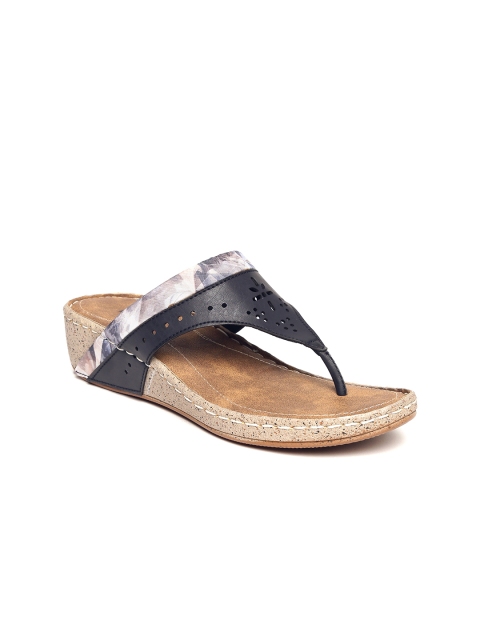 

Inc 5 Women Black & Beige Printed Wedges
