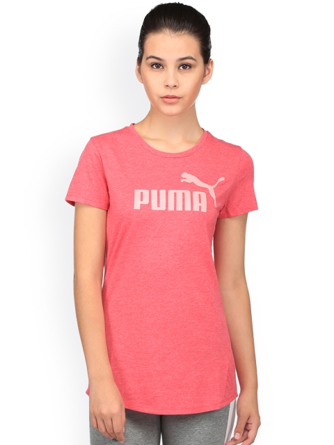 

Puma Women Pink Printed Round Neck T-shirt