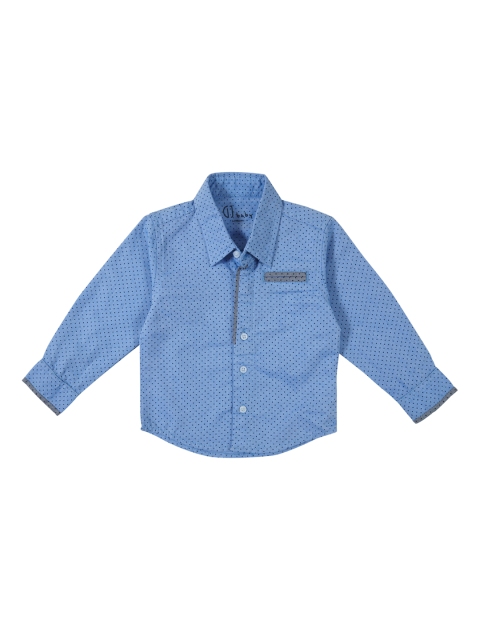 

Gini and Jony Boys Blue Regular Fit Printed Casual Shirt