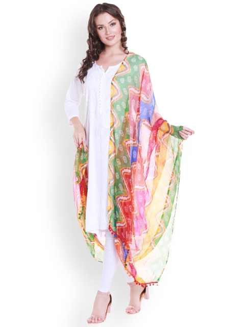 

Dupatta Bazaar Multicoloured Printed Chiffon Dupatta, Multi