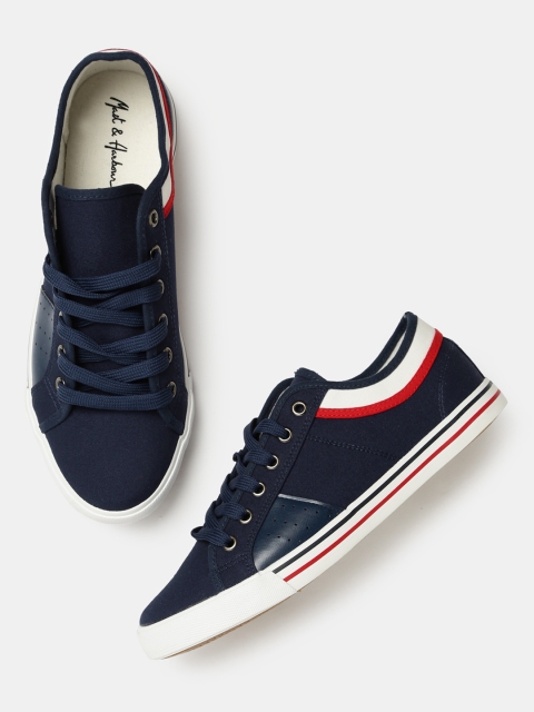 

Mast & Harbour Men Navy Sneakers, Navy blue