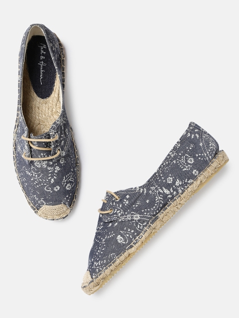 

Mast & Harbour Women Blue & Grey Printed Espadrilles