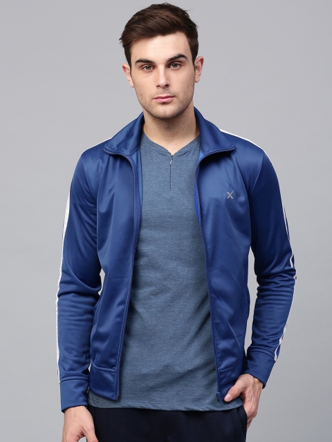 

HRX by Hrithik Roshan Men Blue Solid Sporty Jacket