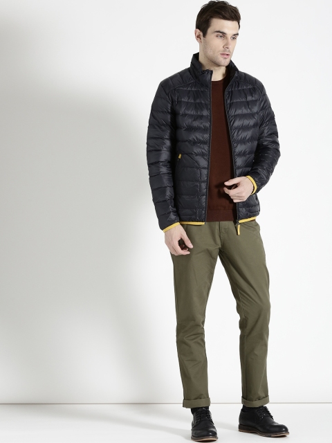 

s.Oliver Men Brown Solid Sweater