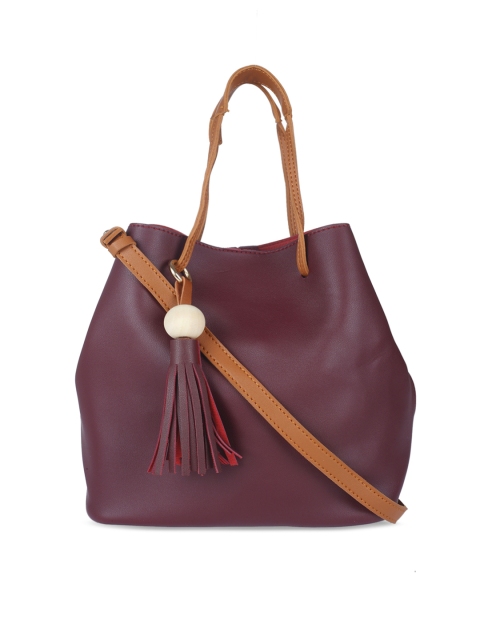 

FUR JADEN Maroon Solid Sling Bag