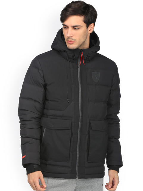 

Puma Men Black Solid Insulator Padded Jacket