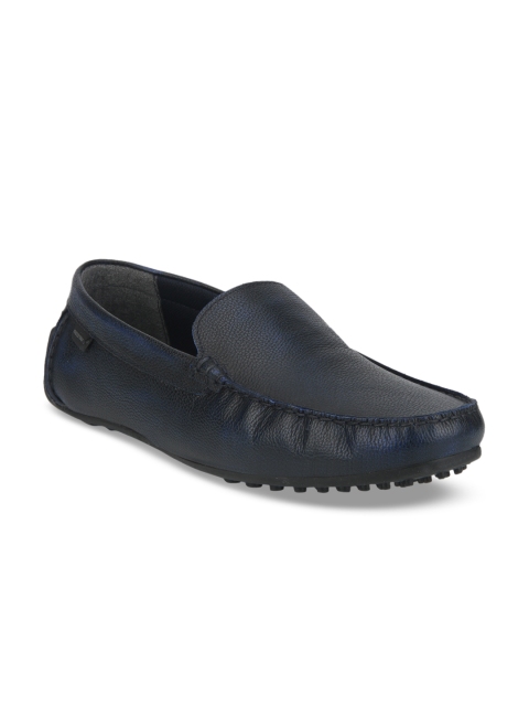 

Red Tape Men Navy Blue Leather Driving Shoes