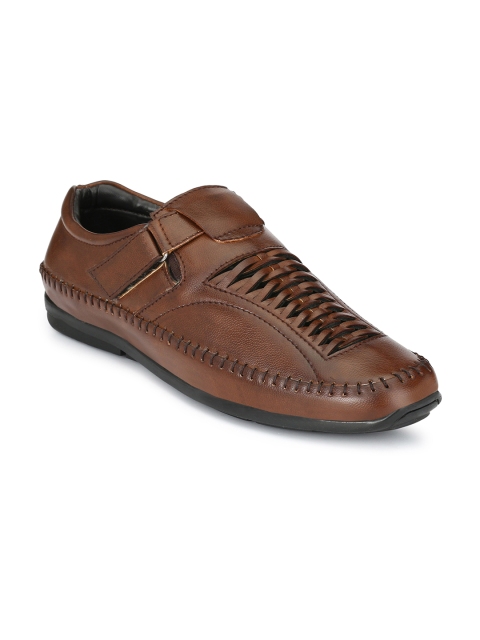 

El Paso Men Brown Closed Sandals