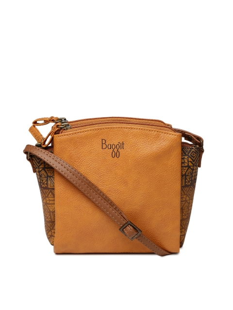 

Baggit Brown Solid Sling Bag