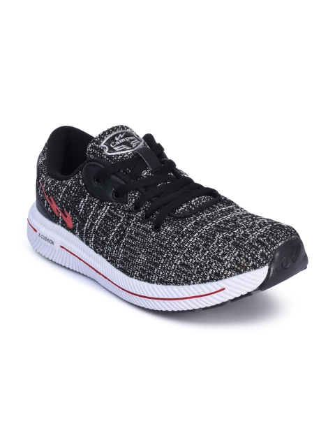 

Campus Men Black & White Running Shoes