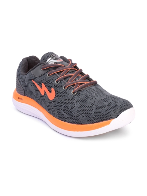 

Campus Men Zeal Grey & Orange Running Shoes