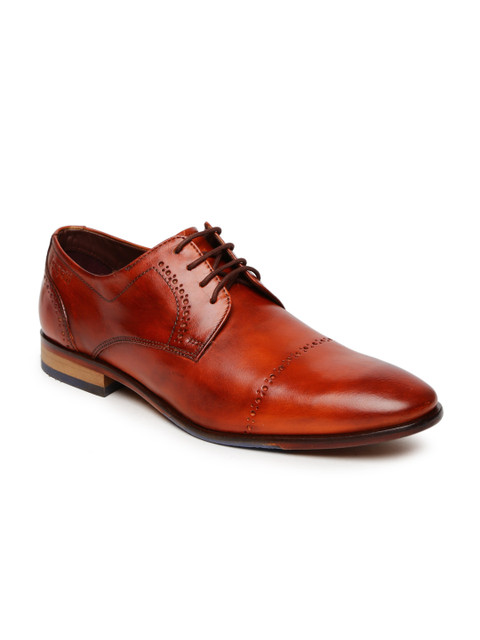 

Bugatti Men Orange Semiformal Renzo Leather Derbys