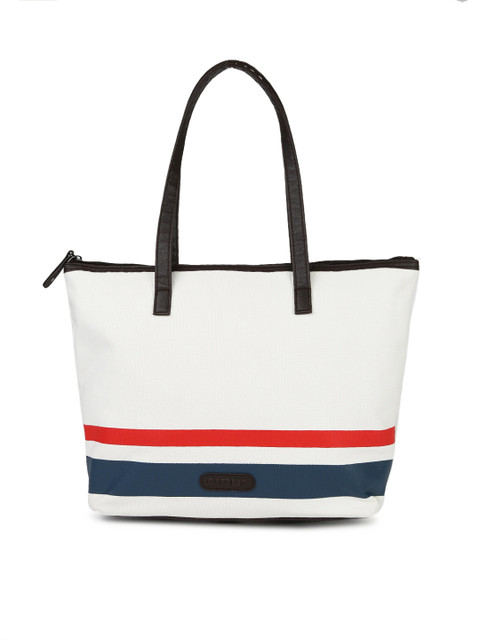 

Caprese White Solid Tote Bag