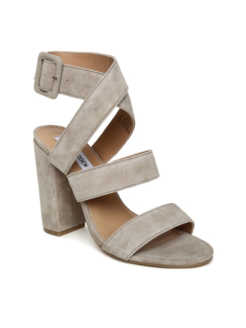 

Steve Madden Women Taupe Suede High-Top Heels