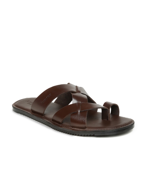

Amster Men Brown Genuine Leather Sandals